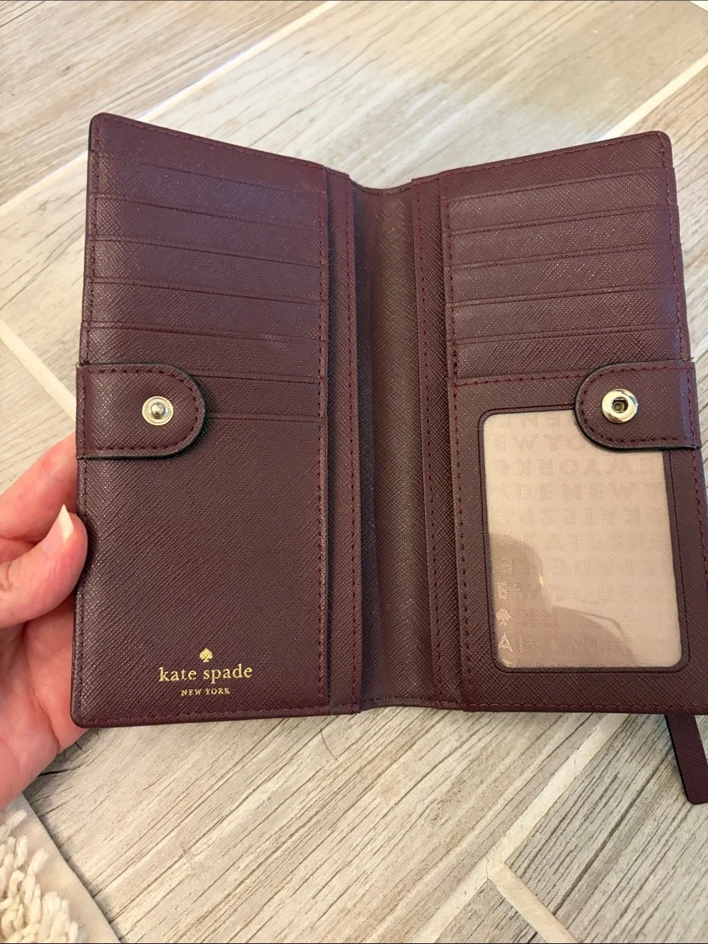 kate spade plum Wallet